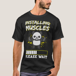Fitness Strength Weightlifting Barbell Training Mu T-Shirt