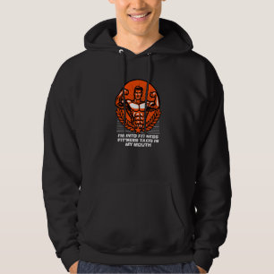 Fitness Taco In My Mouth Funny Workout Humor Gym F Hoodie