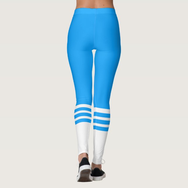 Fitness Team Blue Tube Sock Leggings (Back)