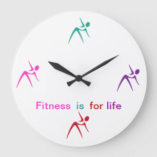 Fitness Theme Wall Decor Clock