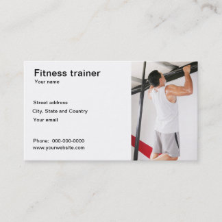 Fitness trainer business card
