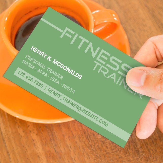 Fitness Trainer Business Card (Creator Uploaded)