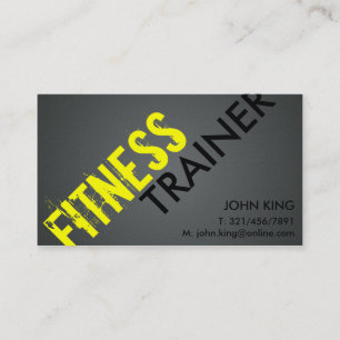 Fitness Trainer - Business Cards
