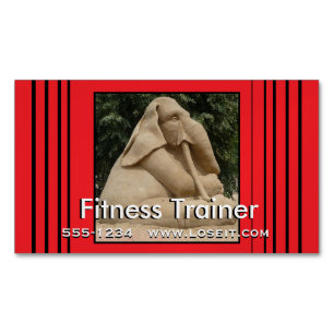 Fitness trainer 	Magnetic business card