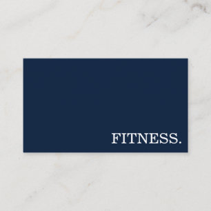 Fitness Trainer Minimal Business Card