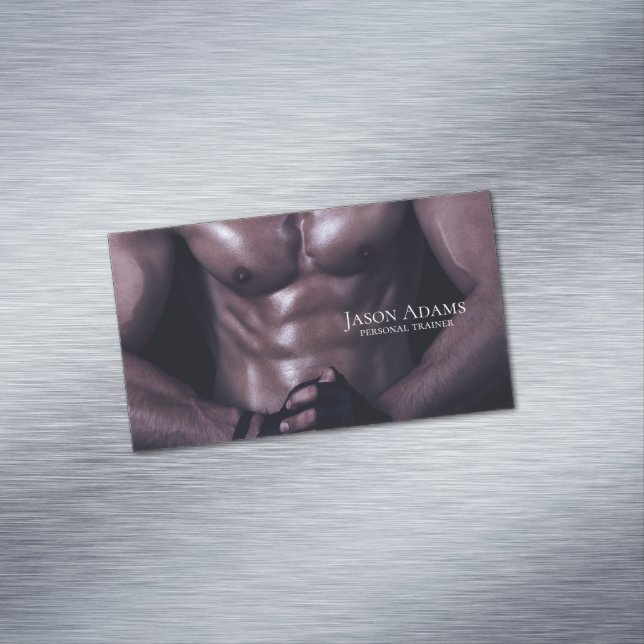 Fitness trainer, Personal trainer Magnetic Business Card (In Situ)