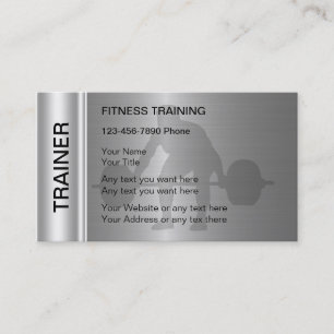 Fitness Training Business Cards