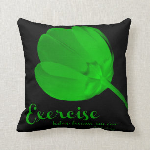 Fitness Tulip Green Exercise Pillow