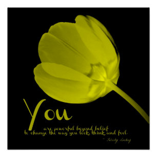 Fitness Tulip Yellow You Poster