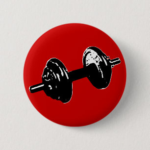 fitness weight 2 inch round button