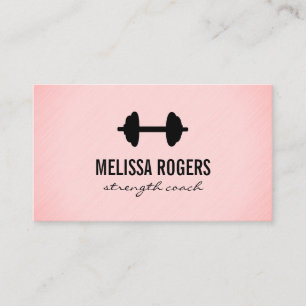 Fitness Weight Pink Grunge Texture Appointment Card