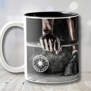 Fitness Weightlifting Barbell Personal Trainer Gym Two-Tone Coffee Mug