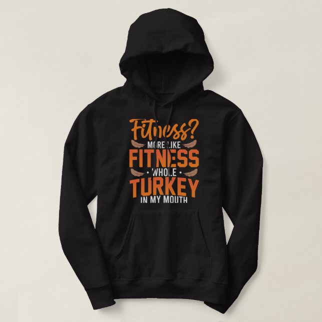 Fitness with strong Mitochondria. I love my powerh Hoodie (Design Front)