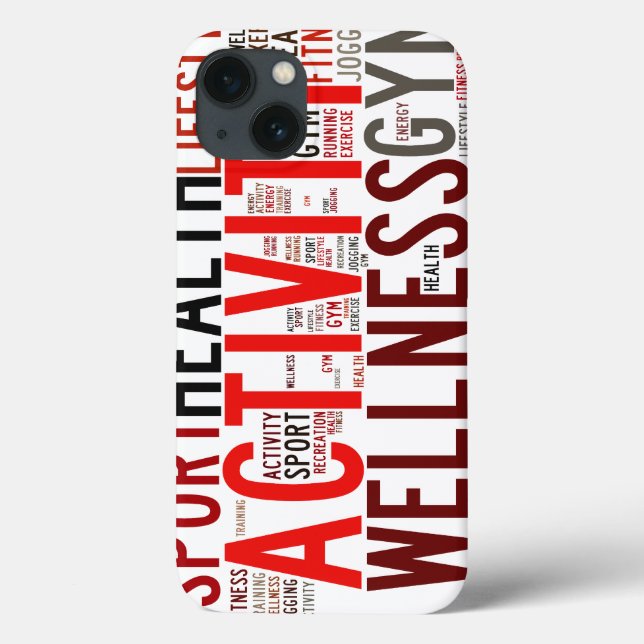 Fitness words Case-Mate iPhone case (Back)