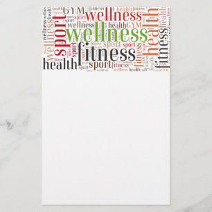 Fitness words flyer
