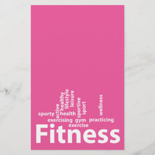 Fitness words flyer