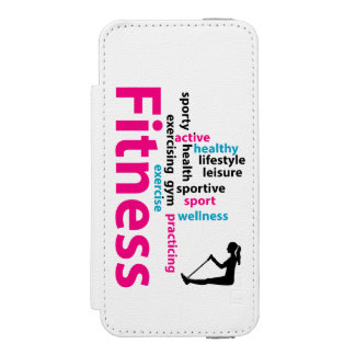 Fitness words incipio watson™ iPhone 5 wallet case