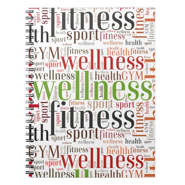 Fitness words notebook (Front)