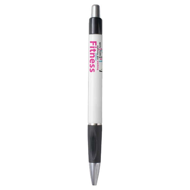Fitness words pen (Front Vertical)