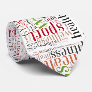 Fitness words tie