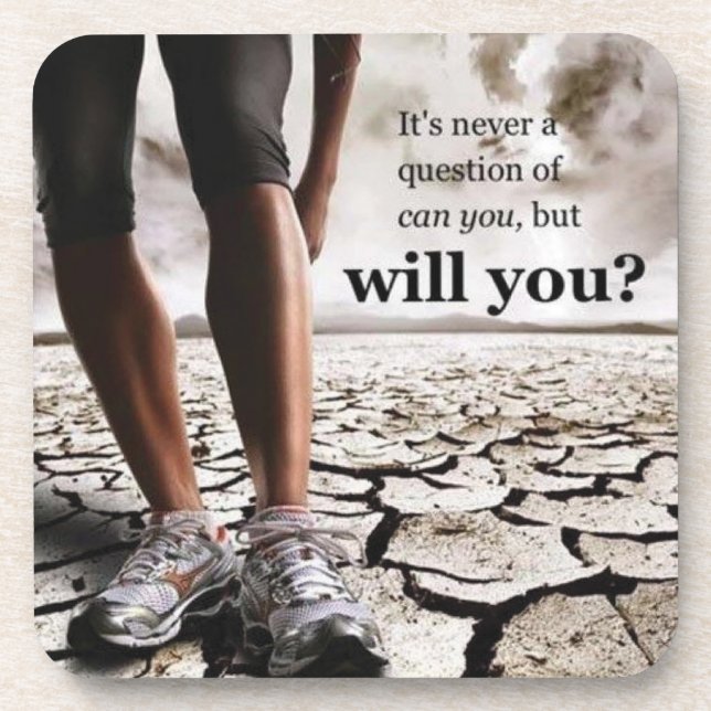 Fitness Workout Gym Motivation Coaster (Front)