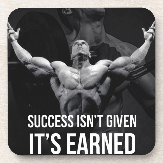 Fitness Workout Gym Motivation Coaster (Front)