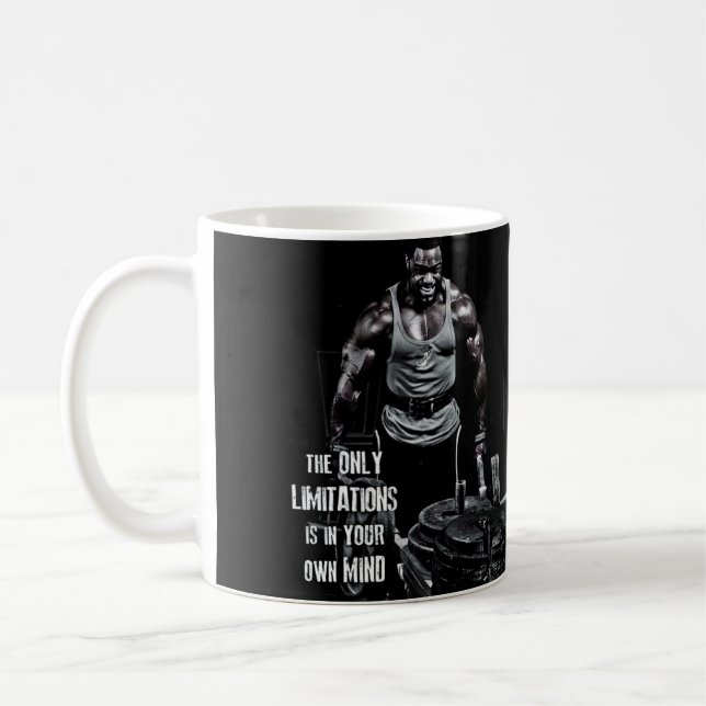 Fitness Workout Gym Motivation Coffee Mug (Left)