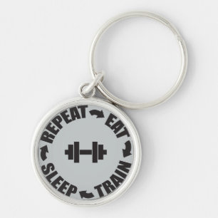 Fitness Workout Gym Motivation Keychain