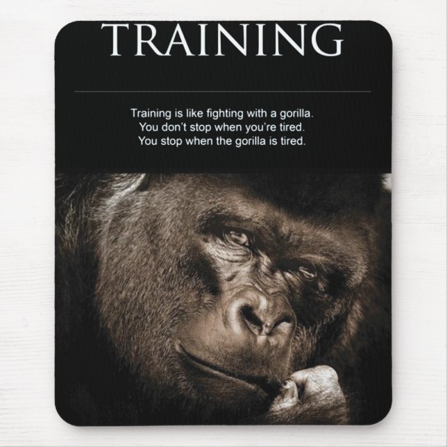 Fitness Workout Gym Motivation Mouse Pad (Front)