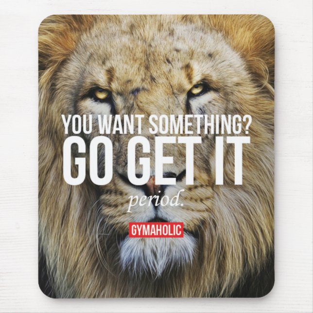 Fitness Workout Gym Motivation Mouse Pad (Front)