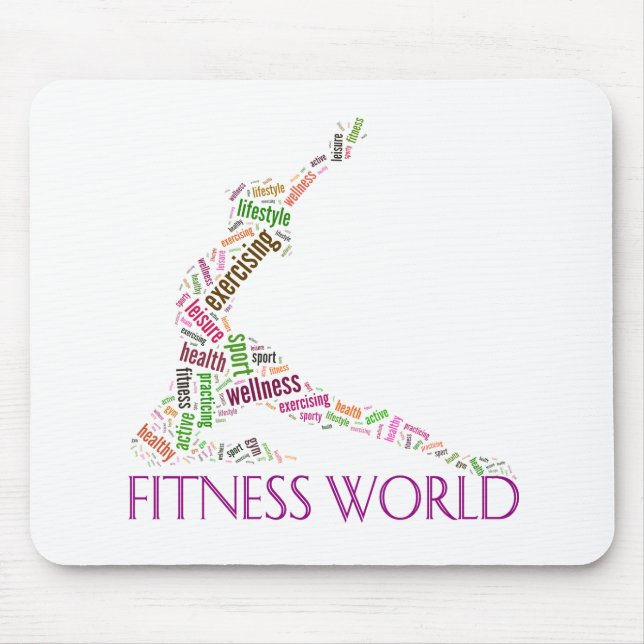 Fitness world mouse pad (Front)