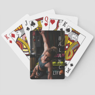 Fitness Yoga Balance Life Playing Cards