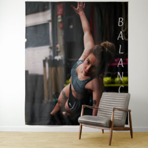 Fitness Yoga Balance Life Tapestry