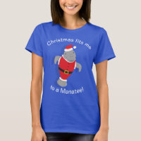 Fits Me to a Manatee Santa Suit Christmas Novelty