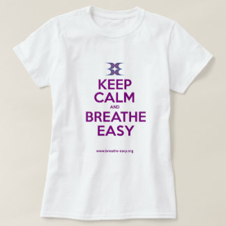 Fitted Keep Calm and Breathe Easy T-Shirt