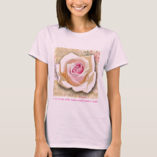Fitted Tee Shirt- A rose