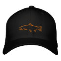 Fitted Trout Tracker Hat - Black