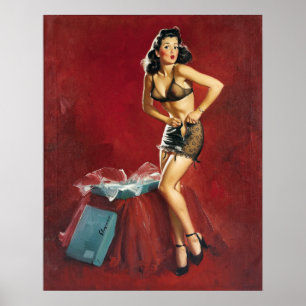 Fitting Pin Up Poster