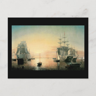 Fitz Hugh Lane Boston Harbour Postcard