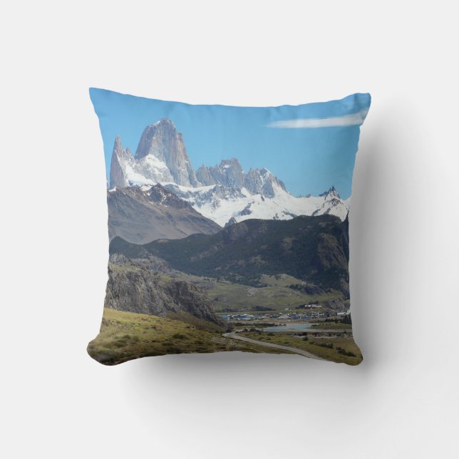 Fitz Roy / El Chalten Throw Pillow (Front)