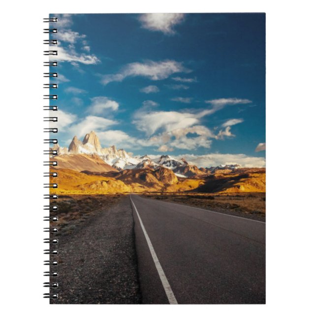 Fitz Roy In Morning Light Notebook (Front)