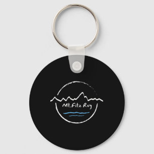 Fitz Roy Mountain Range And Laguna Capri  Keychain
