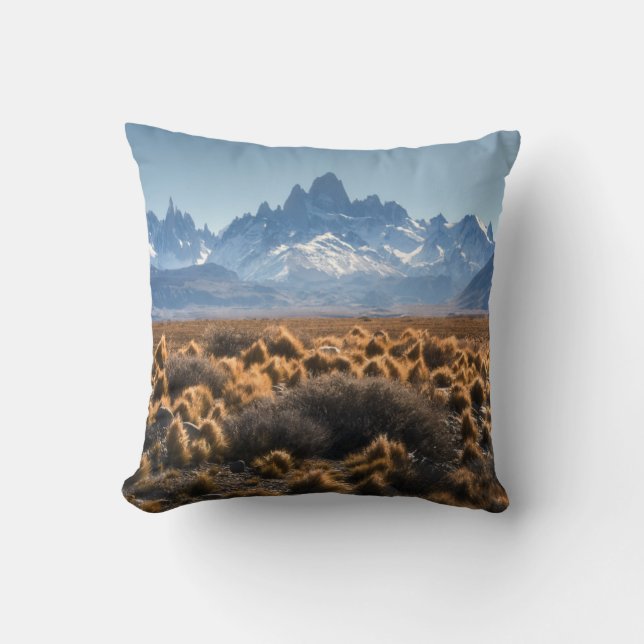 Fitz Roy, Patagonia, Argentina Throw Pillow (Front)