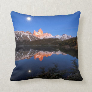 Fitz Roy'S Reflection Throw Pillow