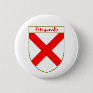 Fitzgerald Coat of Arms/Family Crest 2 Inch Round Button