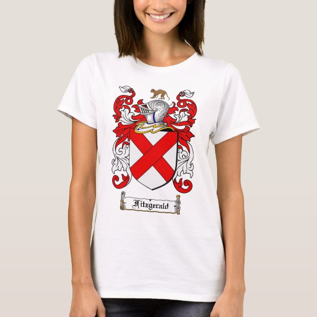 FITZGERALD FAMILY CREST -  FITZGERALD COAT OF ARMS T-Shirt (Front)