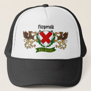 Fitzgerald Irish Shield Personalized  Trucker Hat