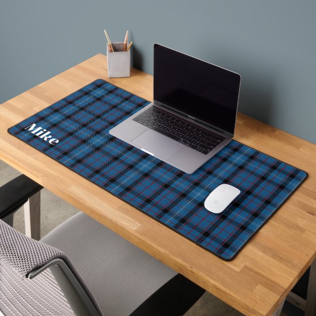 Fitzgerald Tartan Plaid Personalized Desk Mat (Office 2)