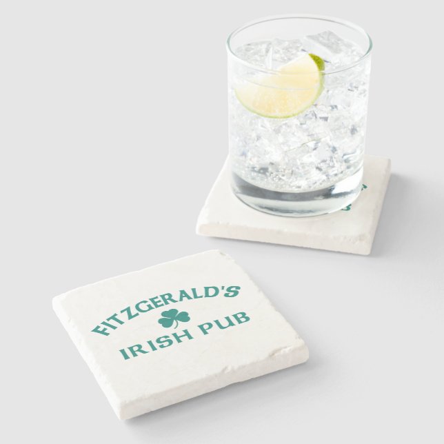 Fitzgerald's Irish Pub   Stone Coaster (Side)