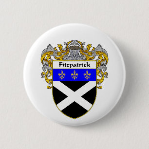 Fitzpatrick Coat of Arms (Mantled) 2 Inch Round Button